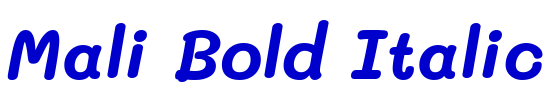 Mali Bold Italic الخط